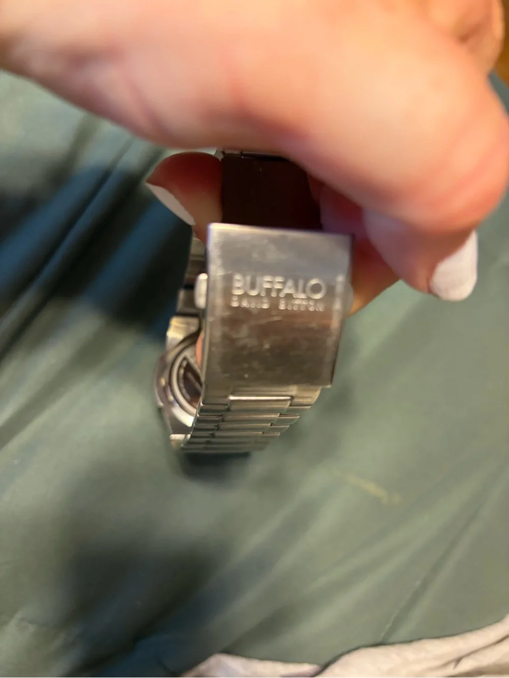 Buffalo Bittom Stainless Steel Men's Watch - Silver